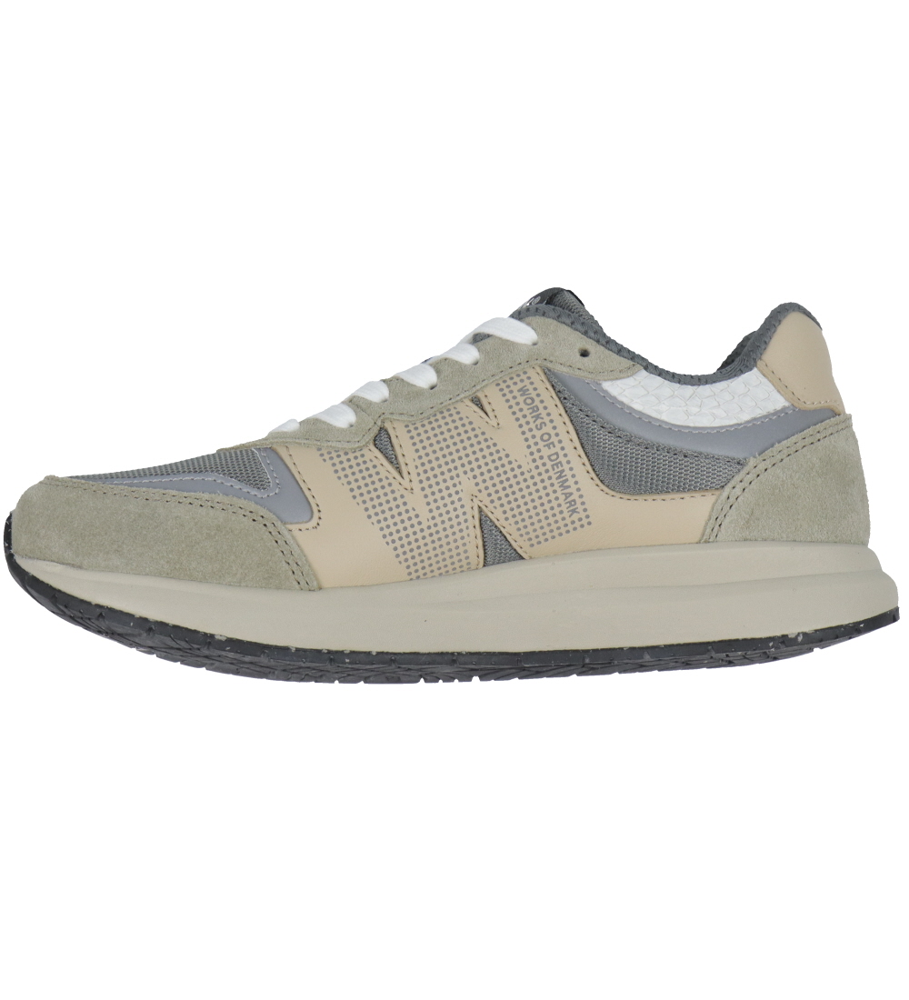 Woden Sko - Rigmor Reflective - Silver Mink