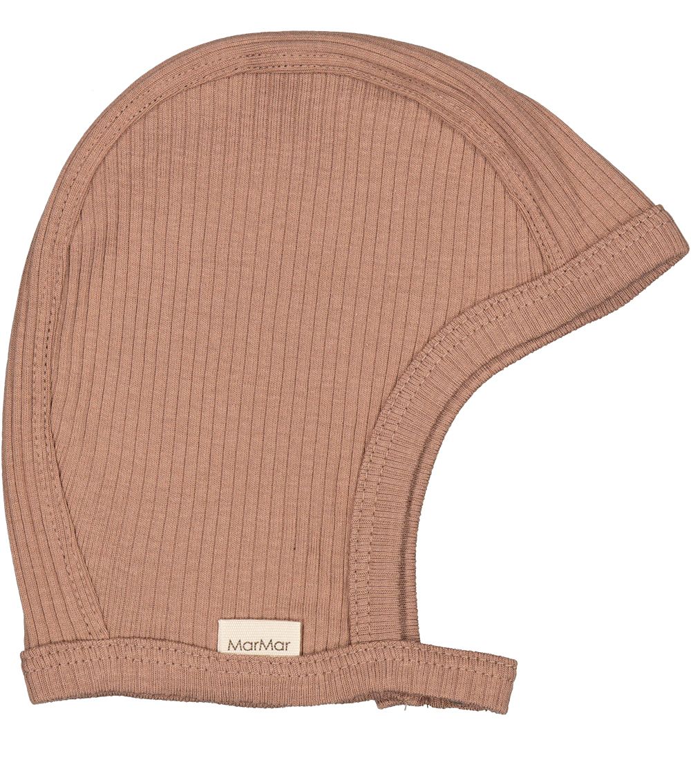 MarMar Babyhjelm - Rib - Modal - Powder Taupe