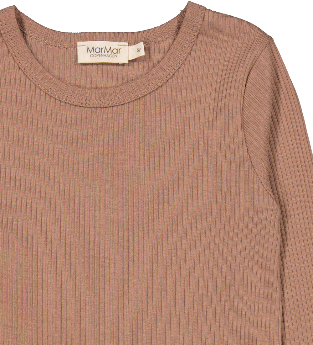 MarMar Bluse - Rib - Modal - Powder Taupe