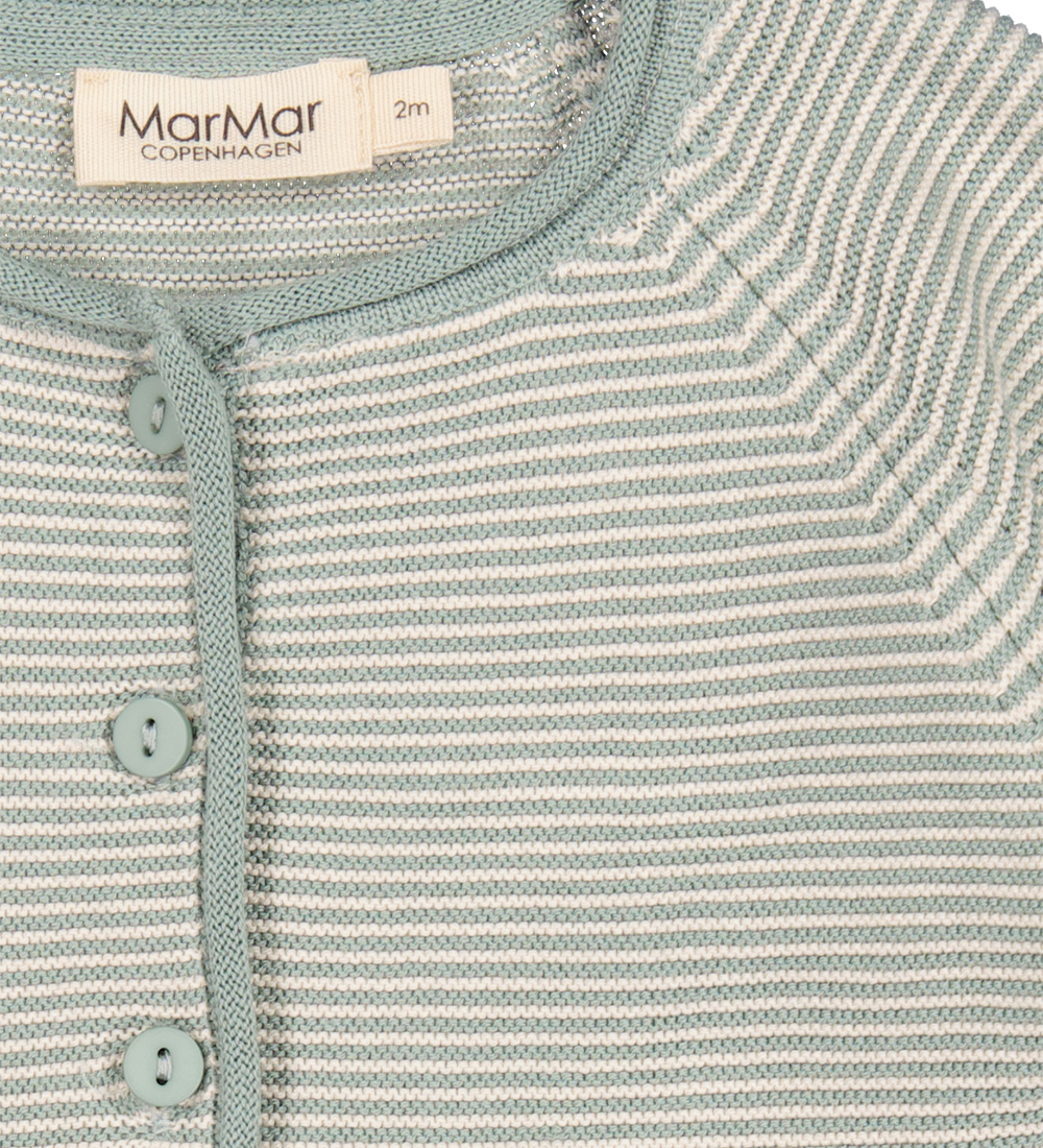 MarMar Cardigan - Strik - Totti - Dusty Jade Stripe