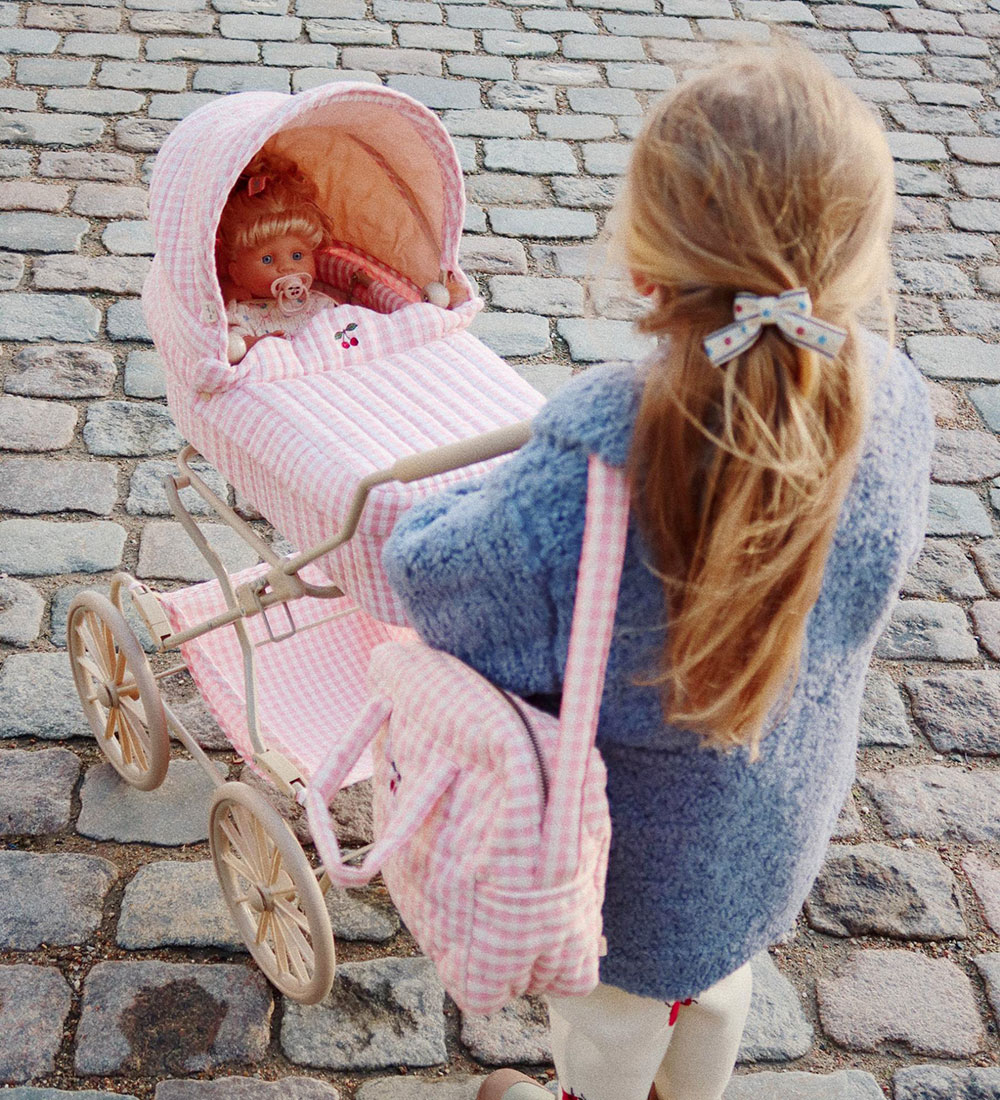 Konges Sløjd Dukkevogn - Powder Pink Check