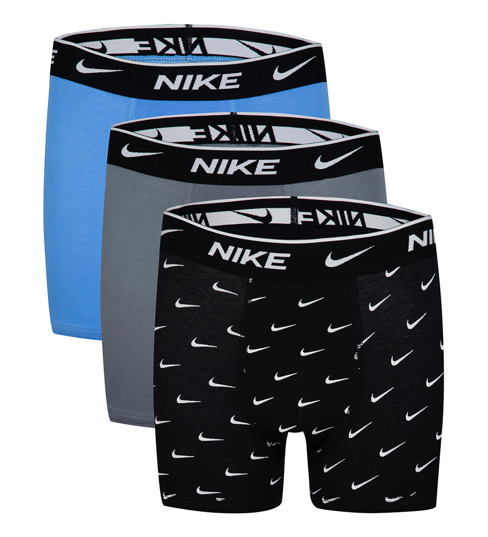 Nike Boxershorts - Dri-Fit Everyday - 3-Pak - Sort/Grå/Blå