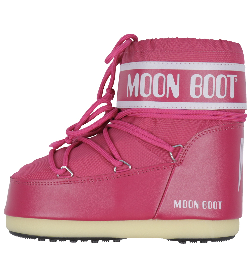 Moon Boot Vinterstøvler - Icon Low Nylon - Bougainvillea