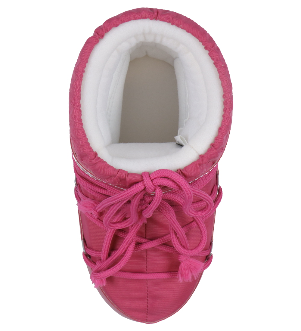 Moon Boot Vinterstøvler - Icon Low Nylon - Bougainvillea