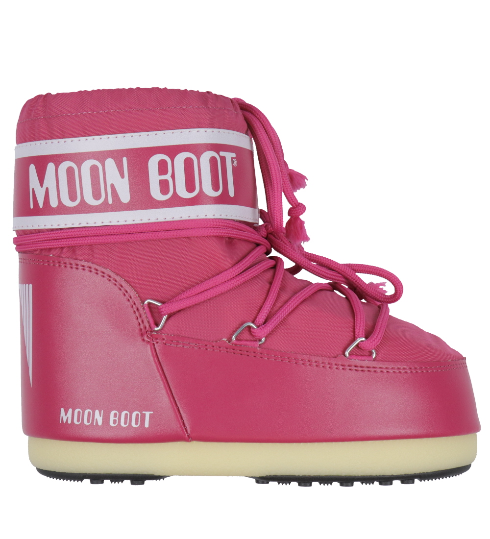 Moon Boot Vinterstøvler - Icon Low Nylon - Bougainvillea