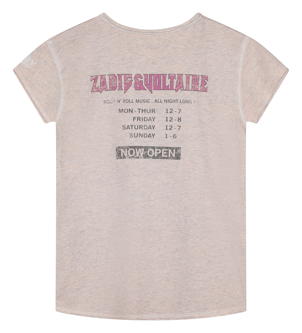 Zadig & Voltaire T-shirt - Apricot m. Print