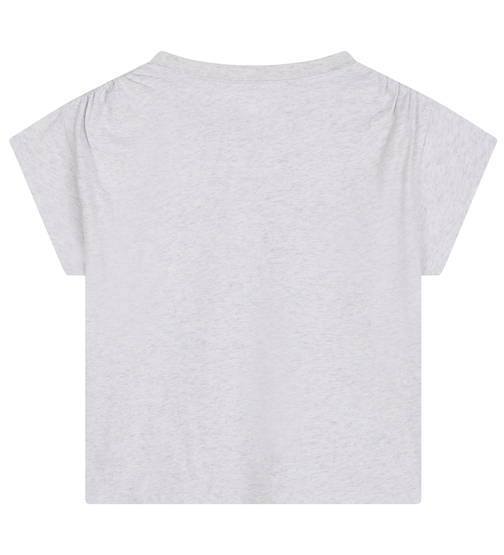 Zadig & Voltaire T-shirt - Lyesgråmeleret m. Print