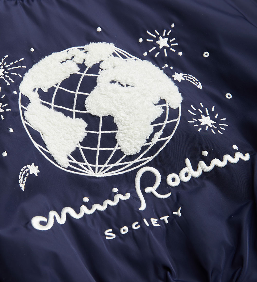 Mini Rodini Jakke - Society Emb Baseball - Blå