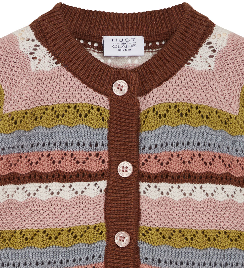 Hust and Claire Cardigan - Strik - Carren - Dusty Rose m. Hulmøn