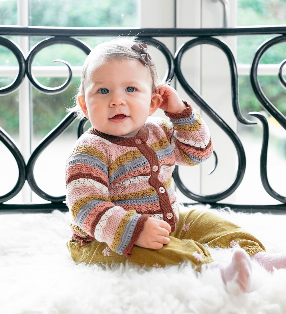 Hust and Claire Cardigan - Strik - Carren - Dusty Rose m. Hulmøn