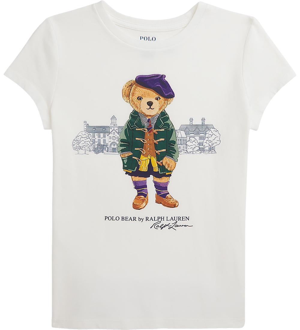Polo Ralph Lauren T-shirt - Hvid m. Bamse