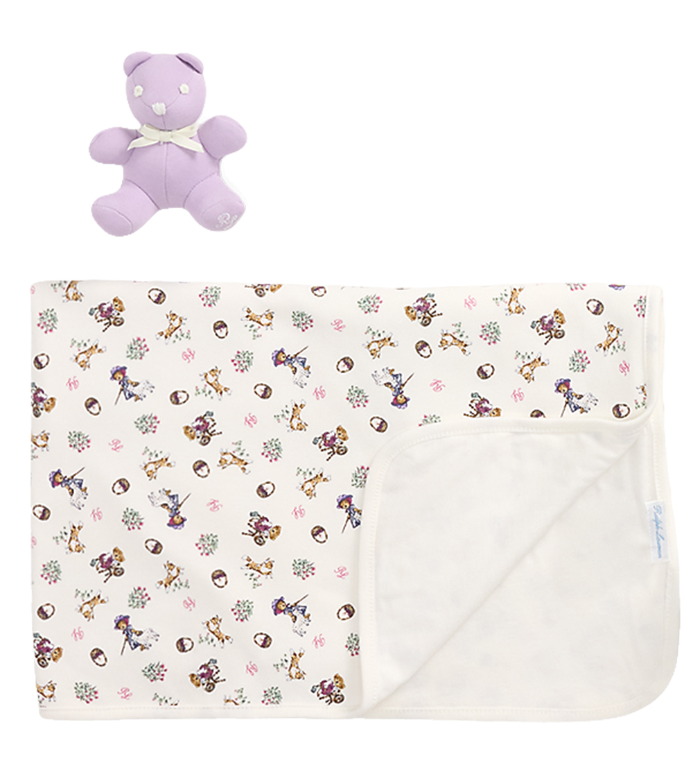 Polo Ralph Lauren Gaveæske - 5 Dele - Cream m. Bamser