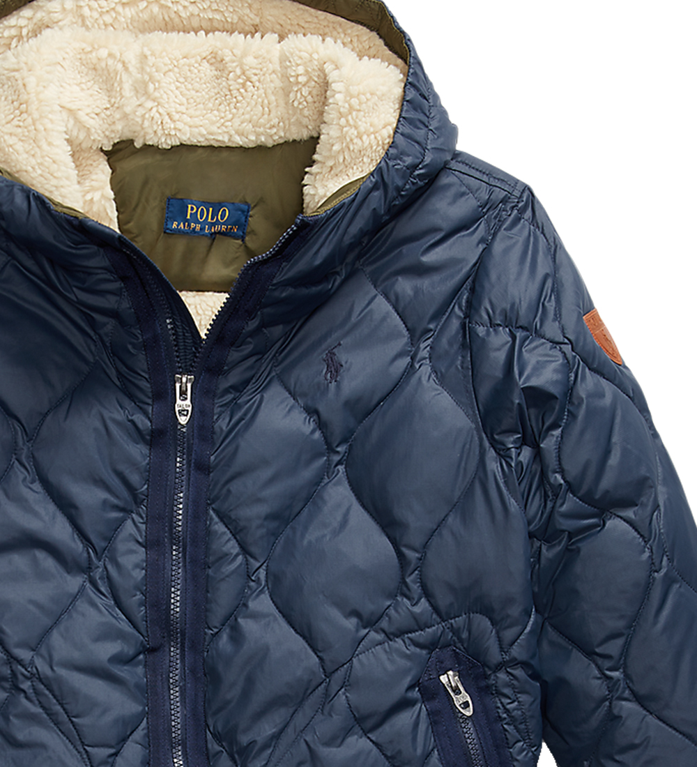 Polo Ralph Lauren Dunfrakke m. Fleece - Hartland - Navy