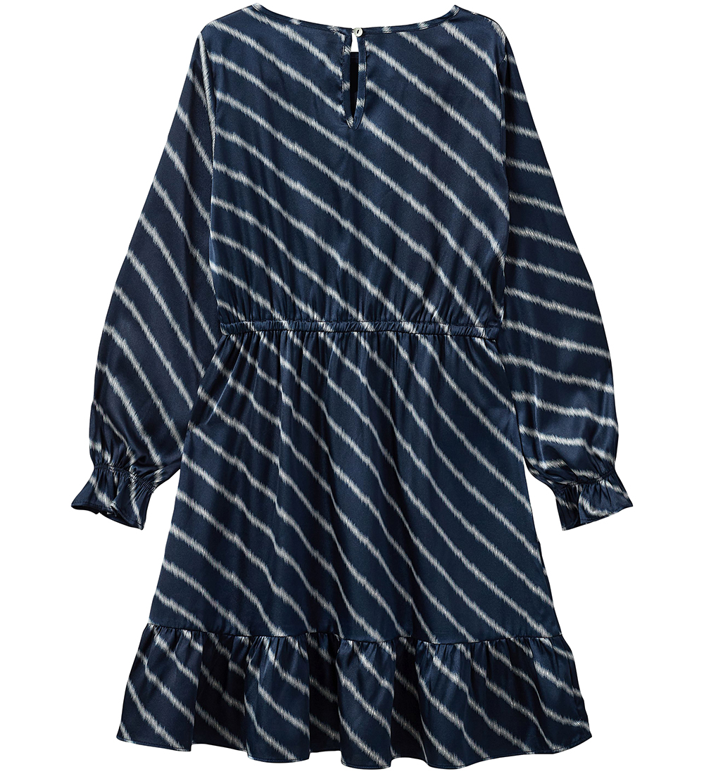 Sofie Schnoor Kjole - Navy Blue m. Striber