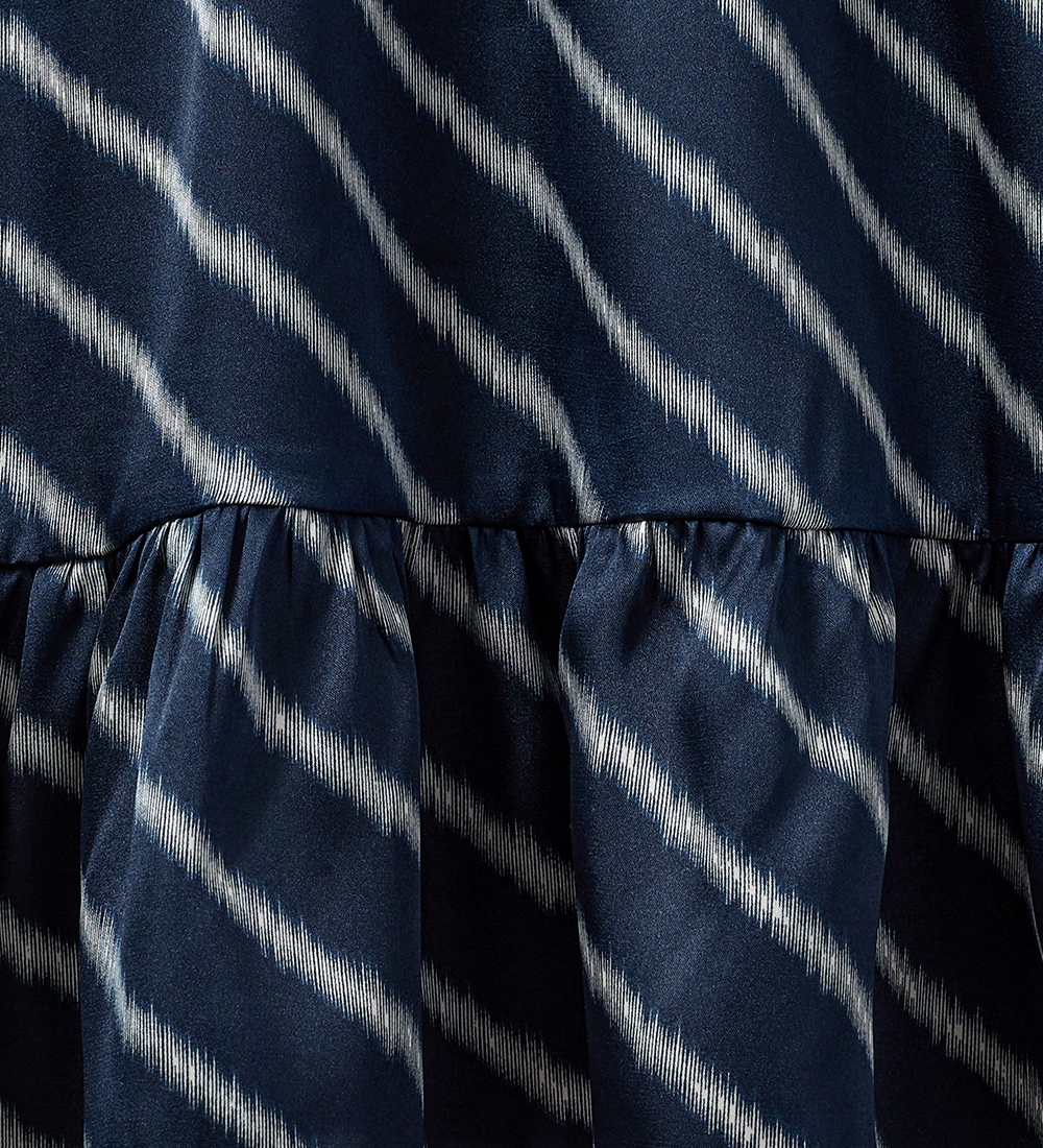 Sofie Schnoor Kjole - Navy Blue m. Striber