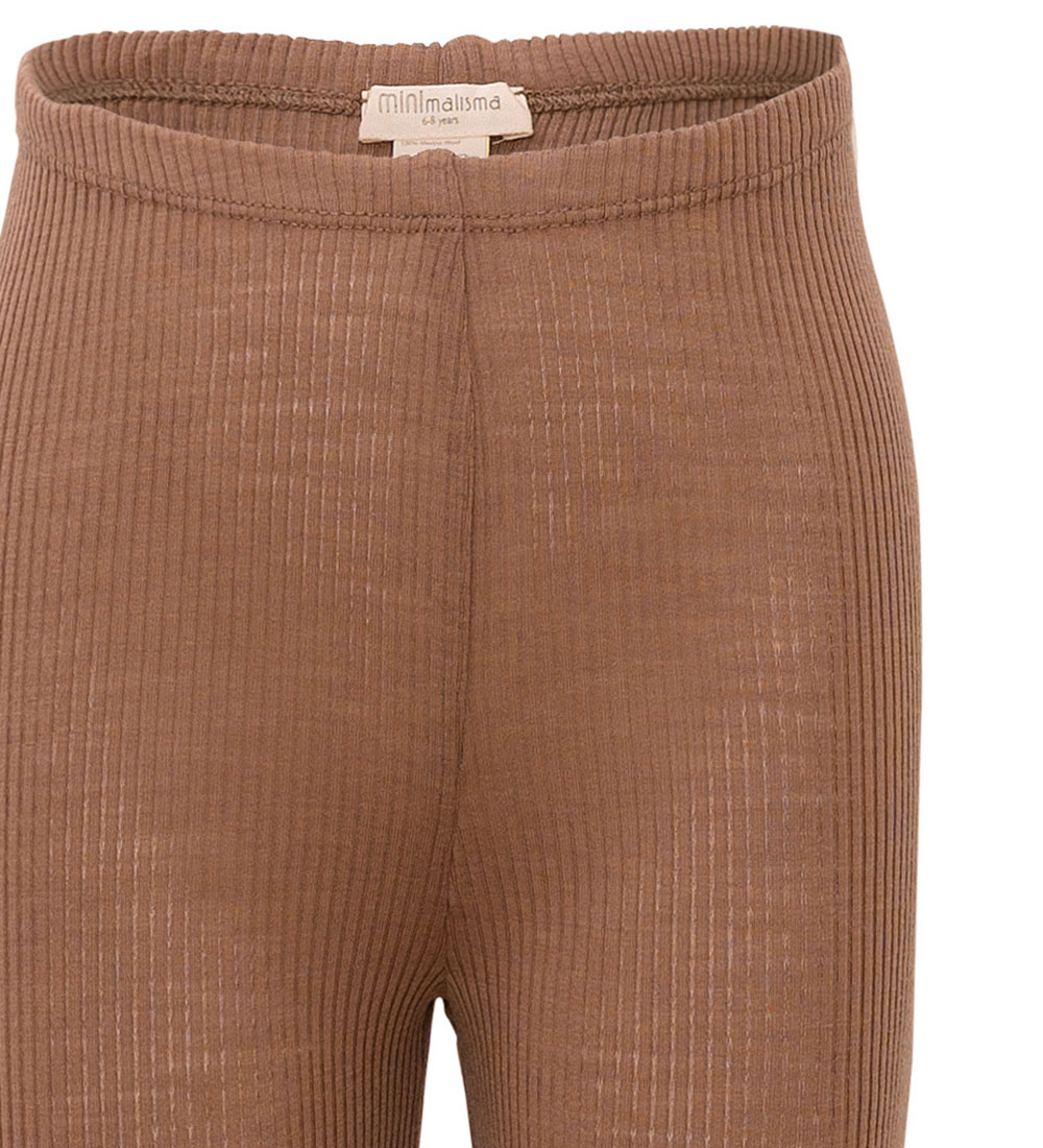 Minimalisma Leggings - Rib - Uld - Arona - Toffee