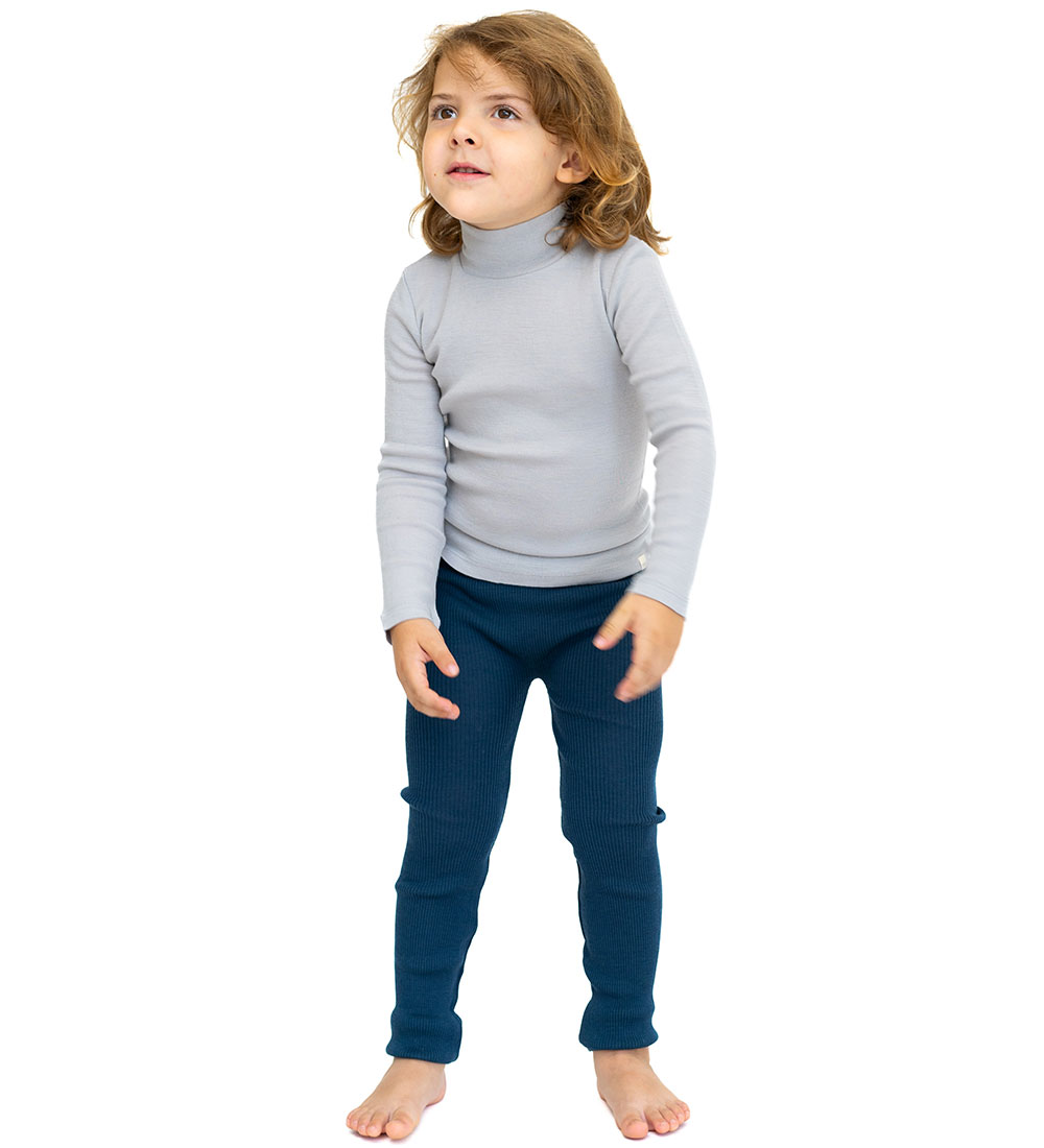 Minimalisma Leggings - Rib - Uld - Arona - Midnight
