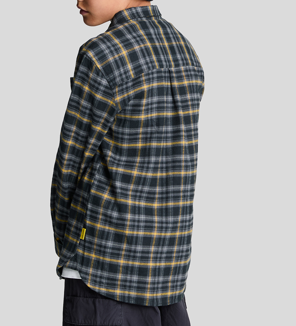 Lyle & Scott Skjorte - Tartan - Jet Black
