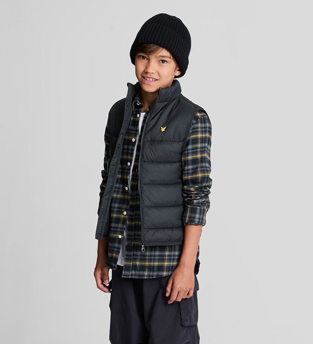 Lyle & Scott Skjorte - Tartan - Jet Black