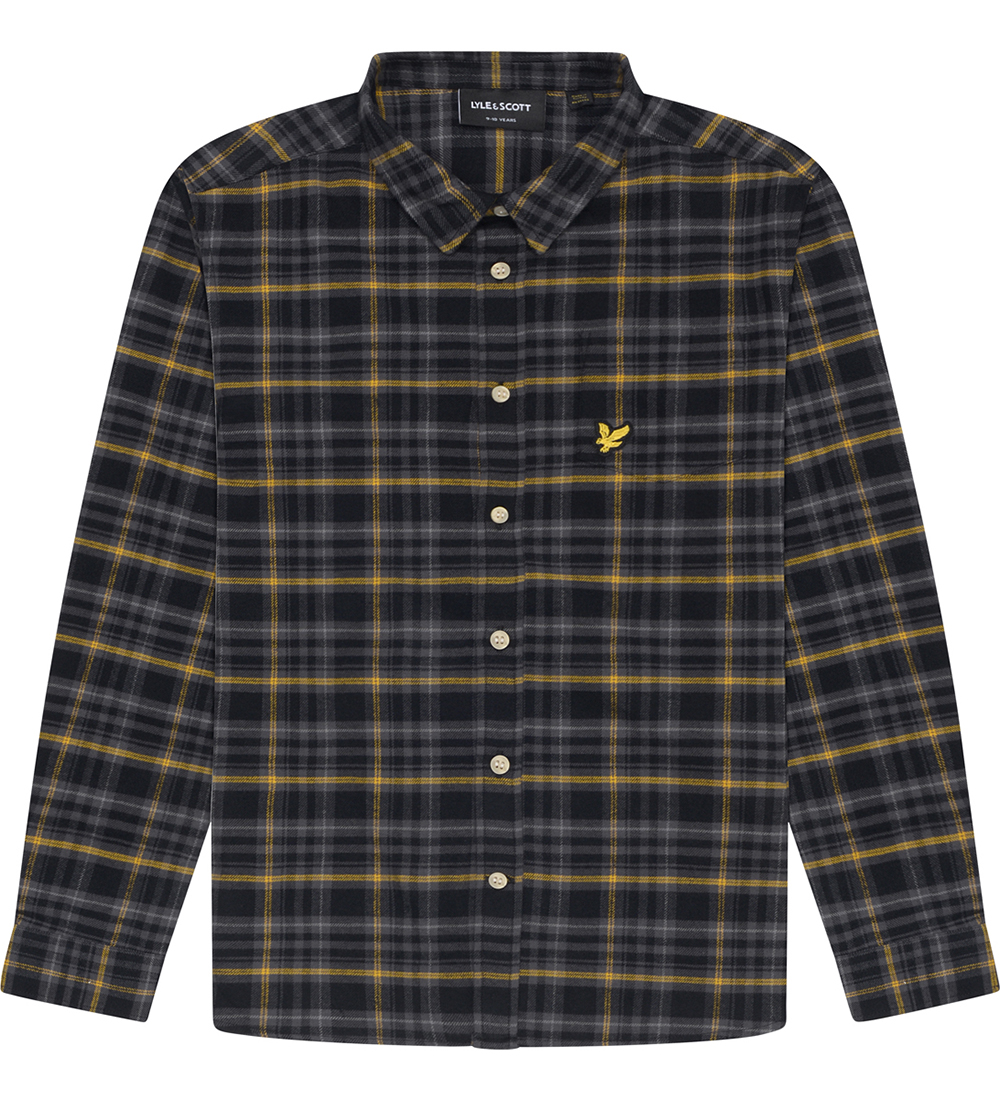 Lyle & Scott Skjorte - Tartan - Jet Black