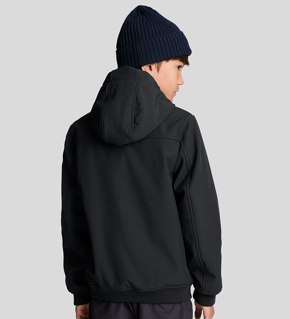Lyle & Scott Softshelljakke m. Fleece - Jet Black