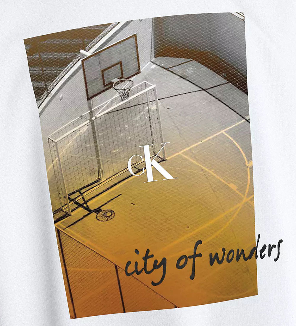 Calvin Klein T-shirt - City Scene Rlxd - Bright White