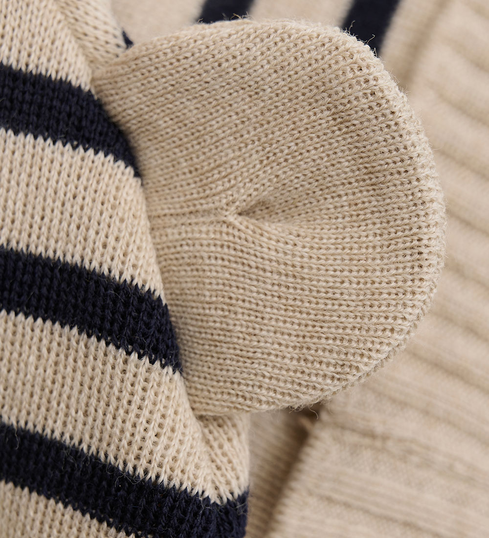 Huttelihut Hue - Uld - Strik - Dark Navy m. Ører