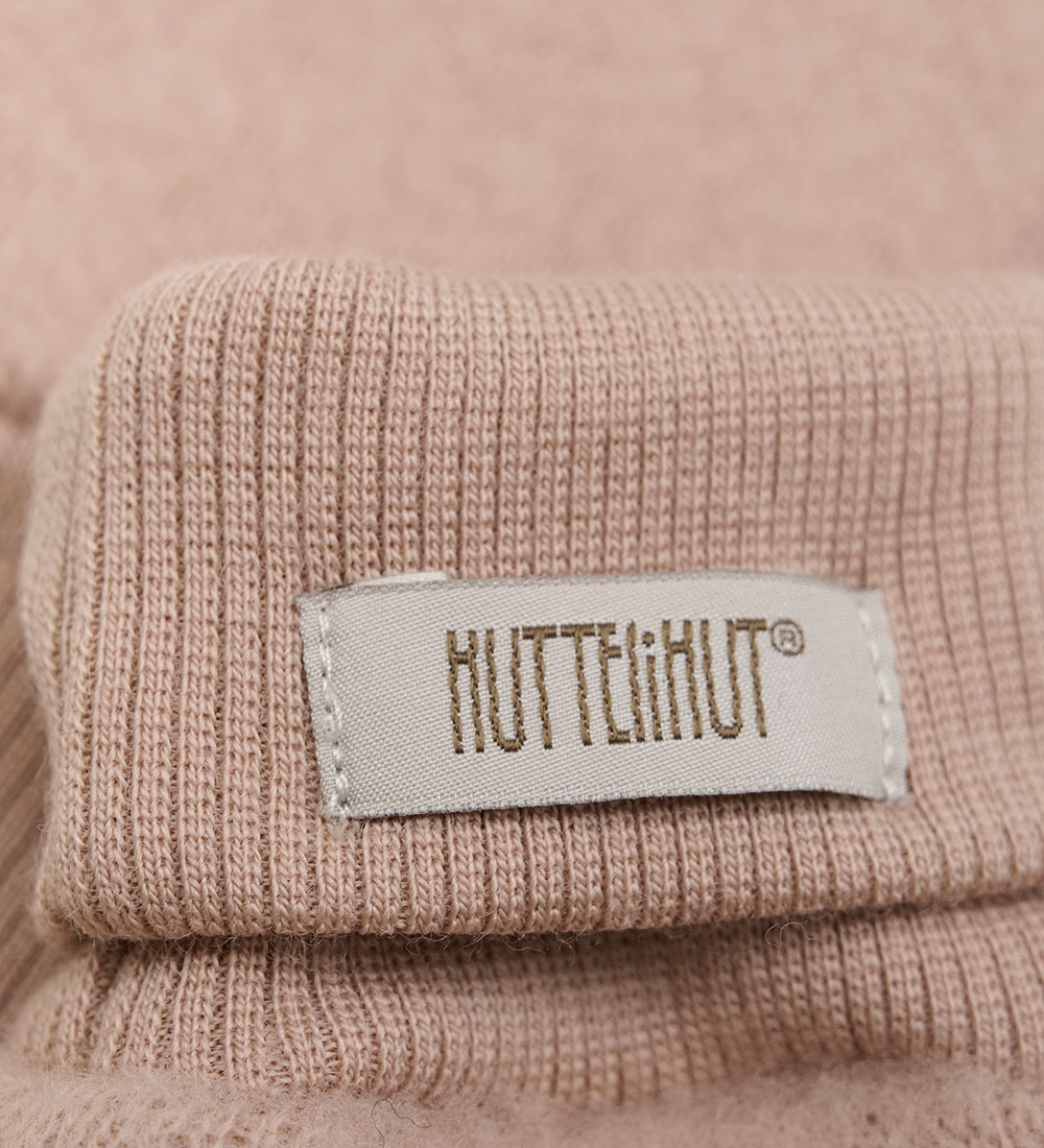 Huttelihut Luffer - Uldfleece - 2-lags - Mahogany Rose