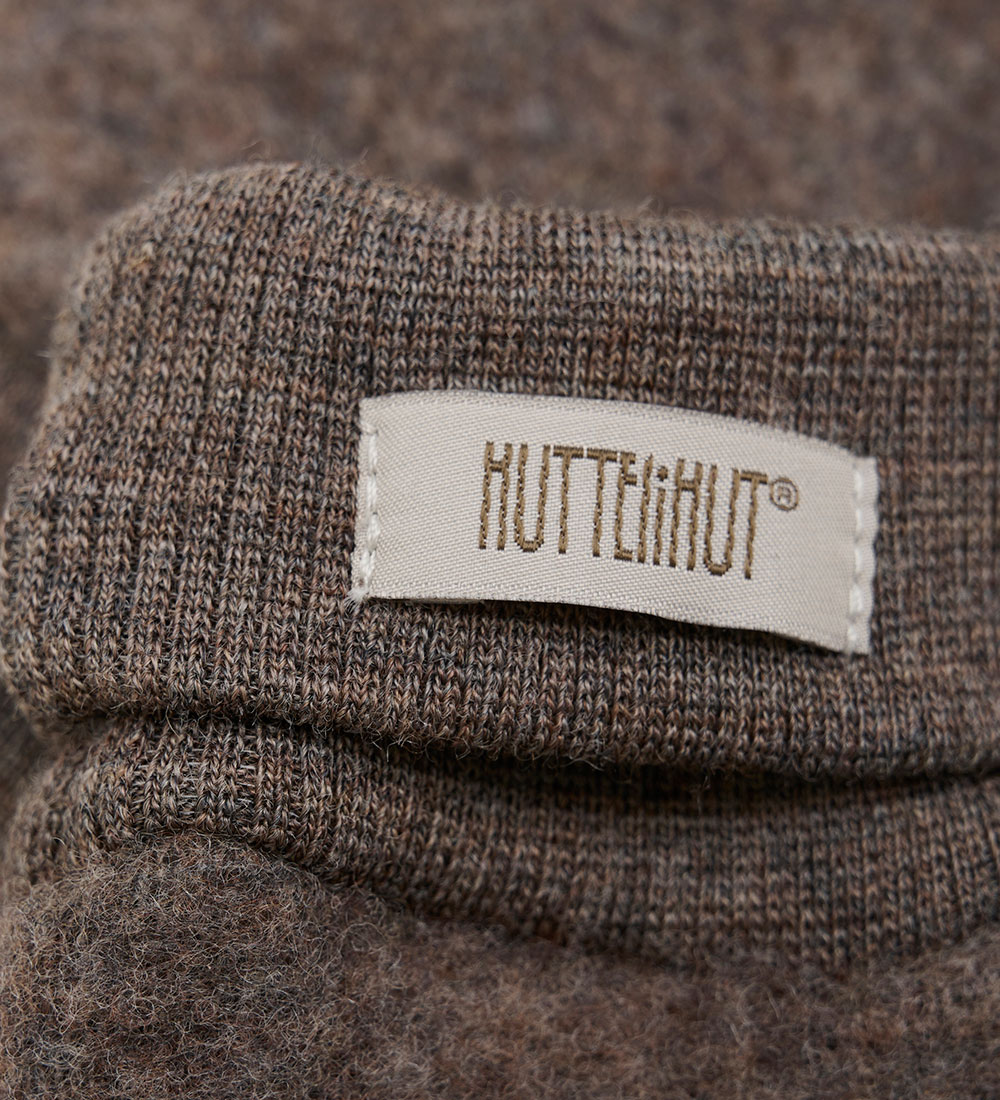 Huttelihut Luffer - Uldfleece - 2-lags - Brown Melange
