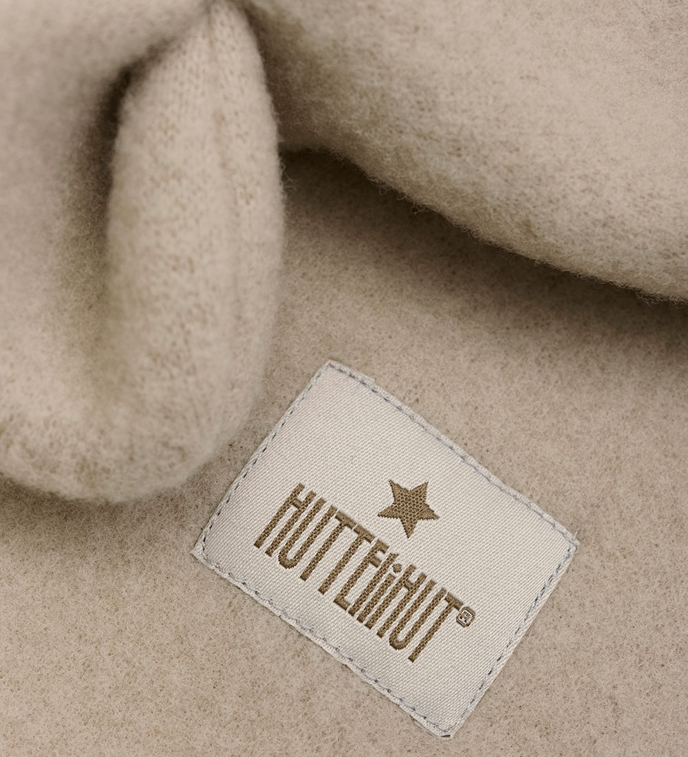 Huttelihut Elefanthue - Uldfleece - 1-lags - Camel Melange m. Ør