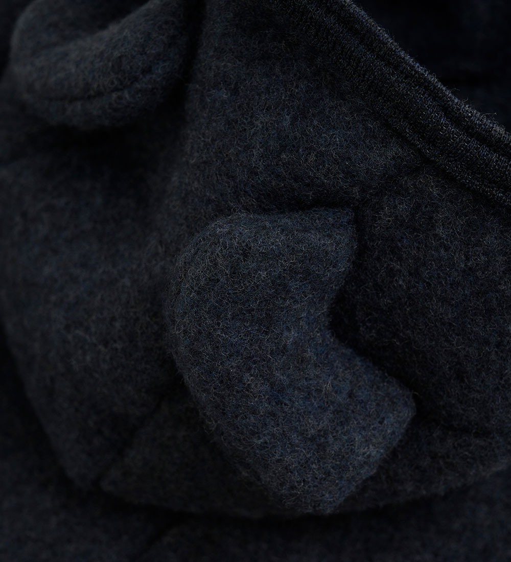 Huttelihut Køredragt - Uldfleece - Navy m. Ører
