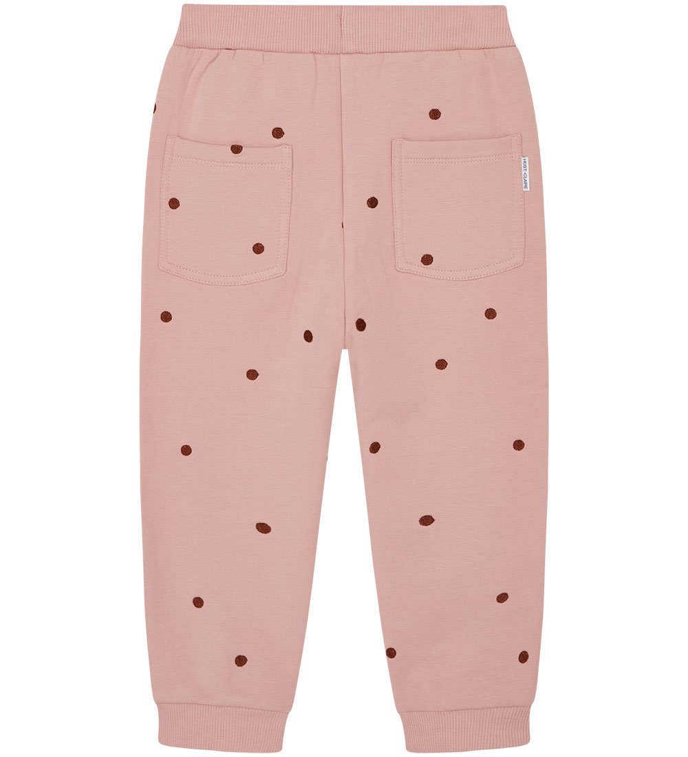 Hust and Claire Sweatpants - Thilde - Dusty Rose m. Prikker