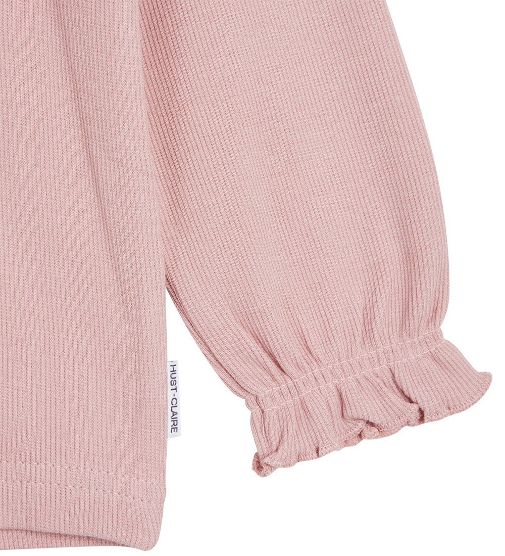 Hust and Claire Bluse - Rib - Amma - Dusty Rose