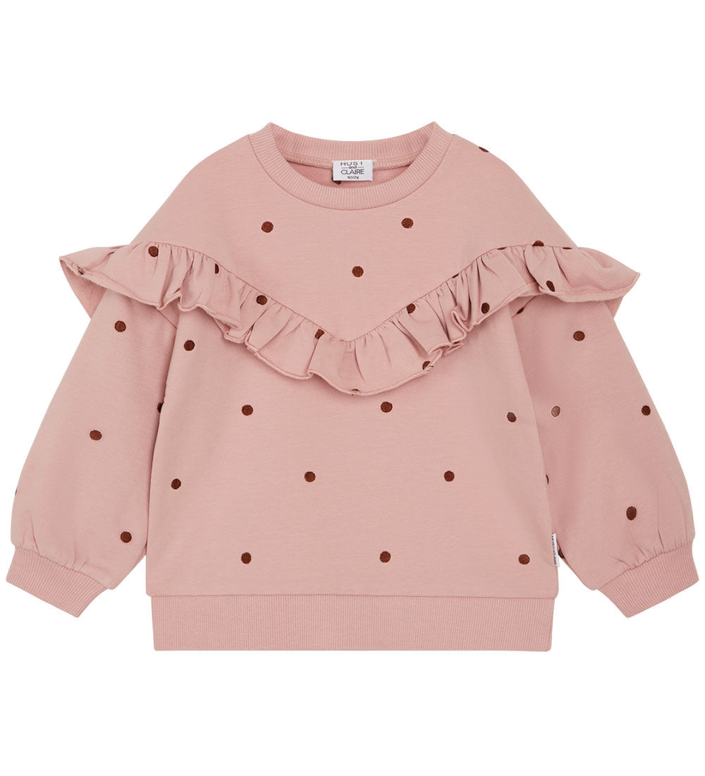Hust and Claire Sweatshirt - Sicilia - Dusty Rose m. Prikker