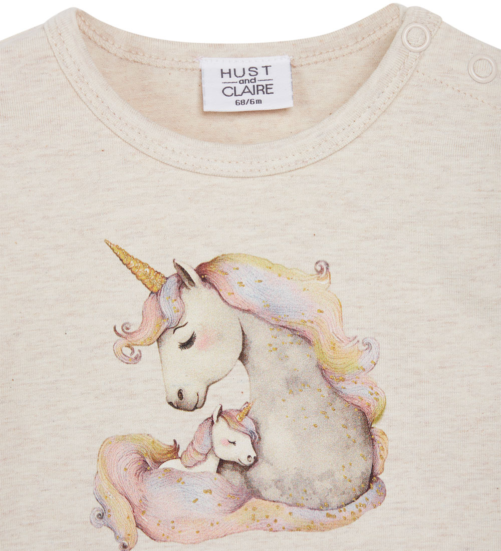 Hust and Claire Body l/æ - Bri - Wheat Melange m. Glimmer