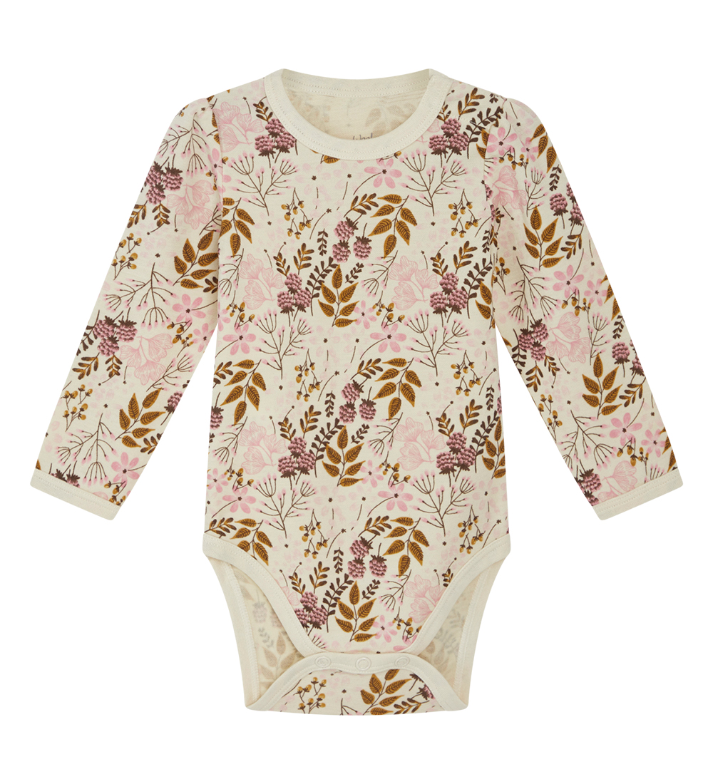 Hust and Claire Body l/æ - Uld/Bambus - Badia - Orchid m. Blomst