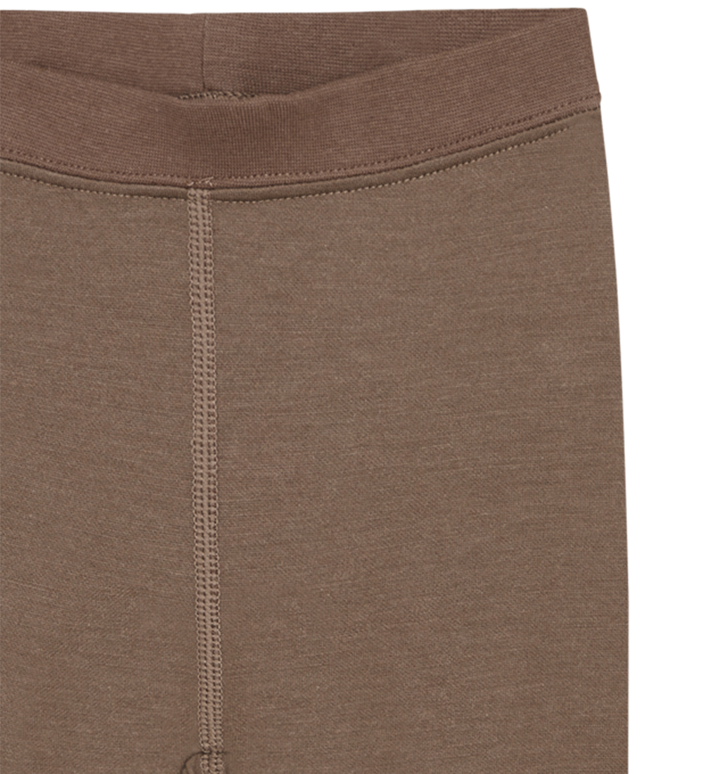 Hust and Claire Leggings - Uld/Bambus - Laki - Coffee