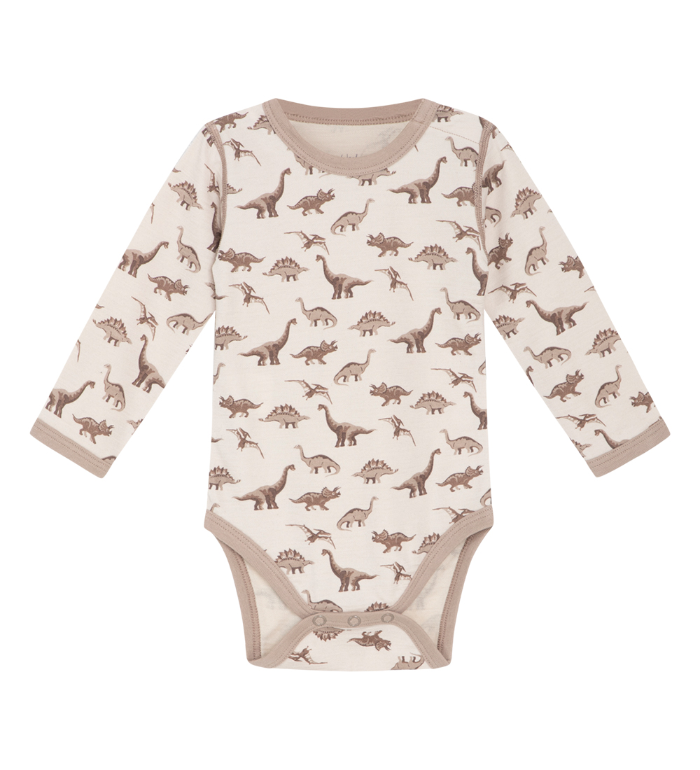 Hust and Claire Body l/æ - Uld/Bambus - Baloo - Mocha m. Dinosau