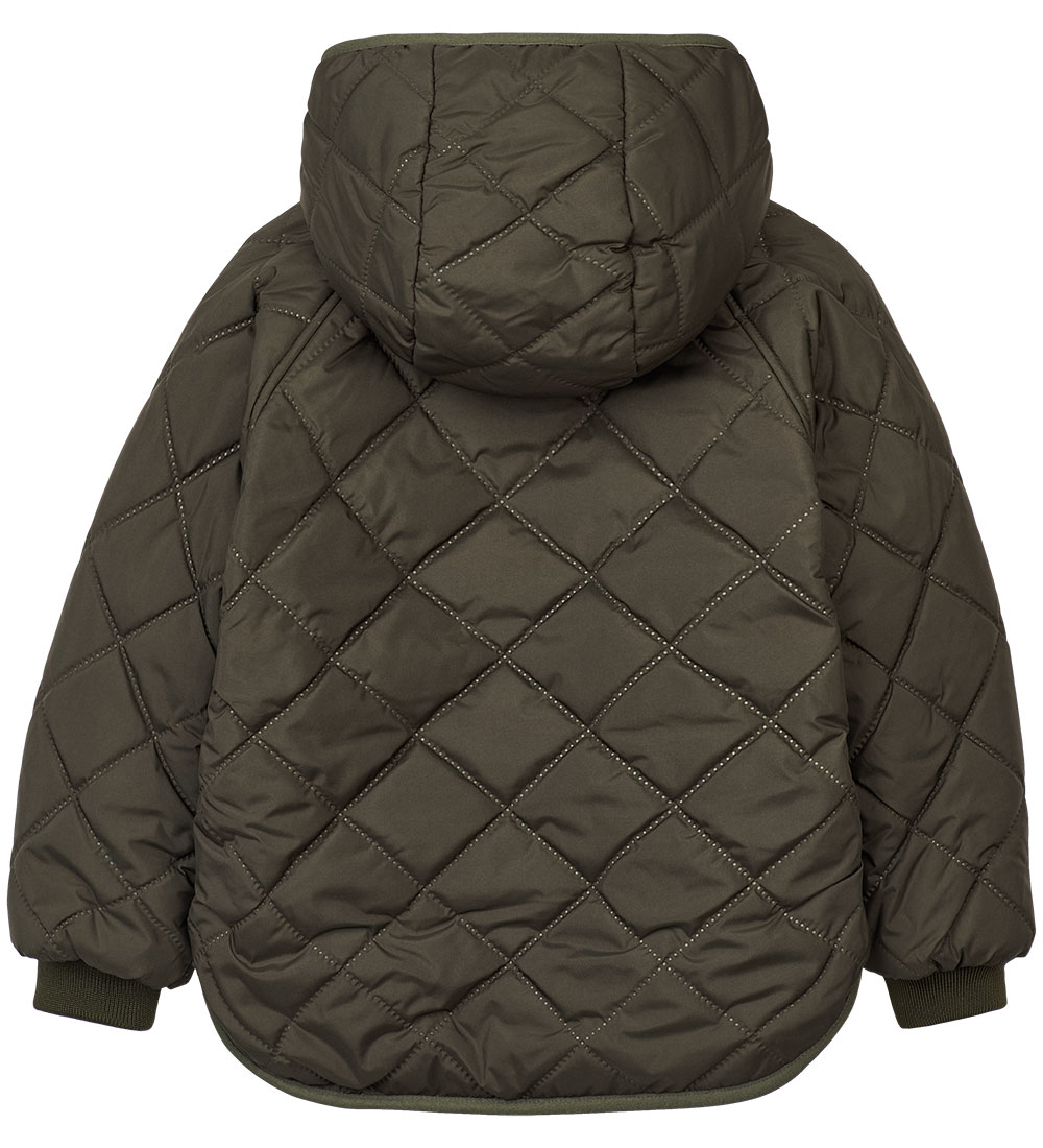 Liewood Termojakke/Fleecejakke - Jackson - Vendbar - Army Brown