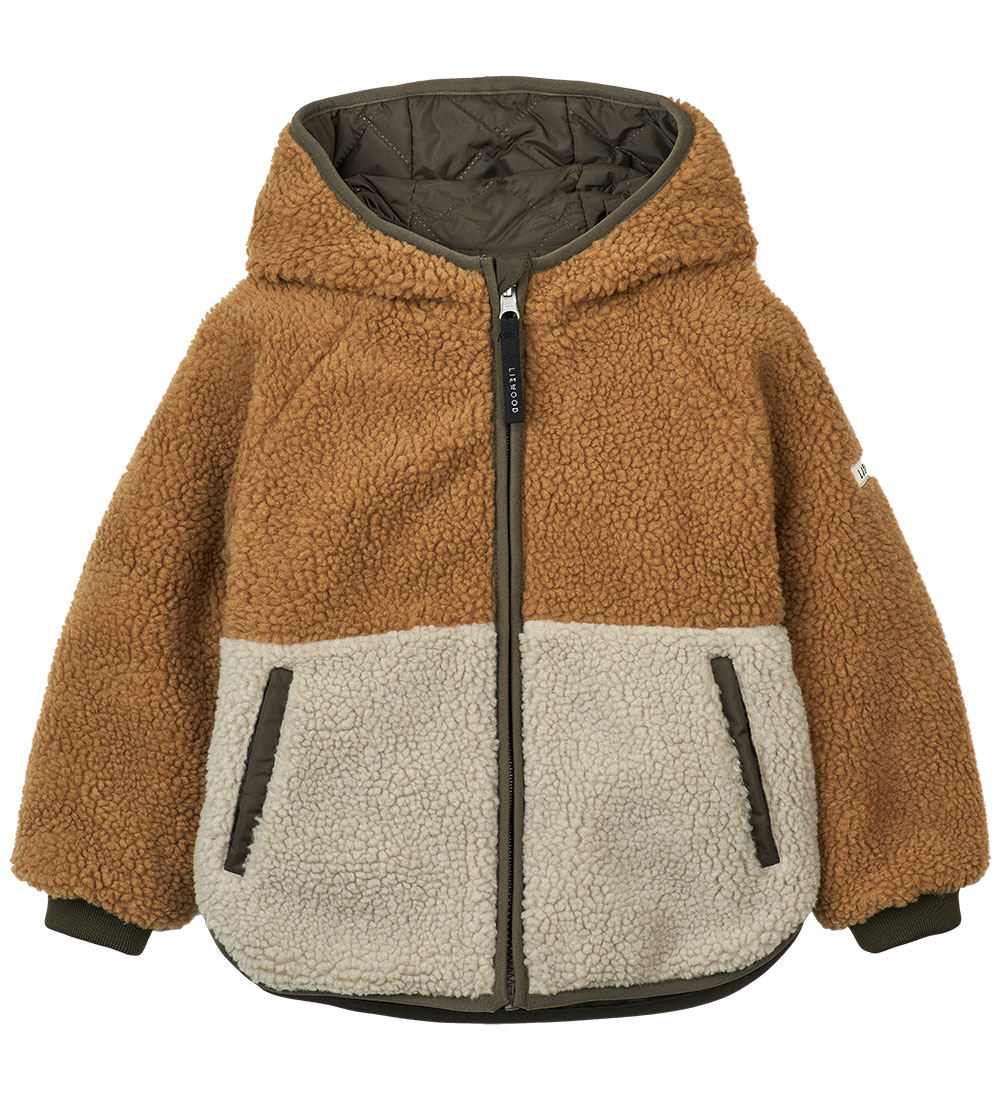Liewood Termojakke/Fleecejakke - Jackson - Vendbar - Army Brown