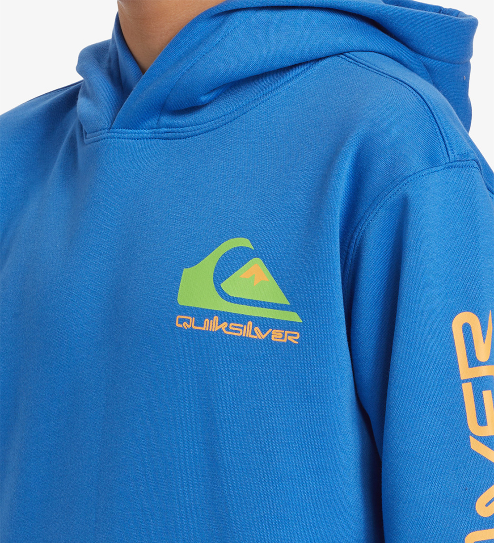 Quiksilver Hættetrøje - Omni Logo - Blå m. Orange