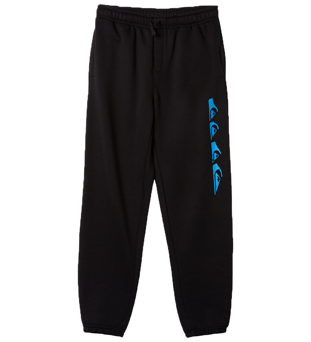 Quiksilver Sweatpants - Graphic - Sort m. Blå