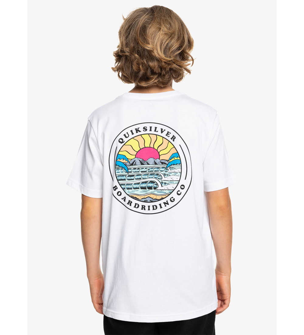 Quiksilver T-shirt - Lots Of Rights - Hvid m. Print