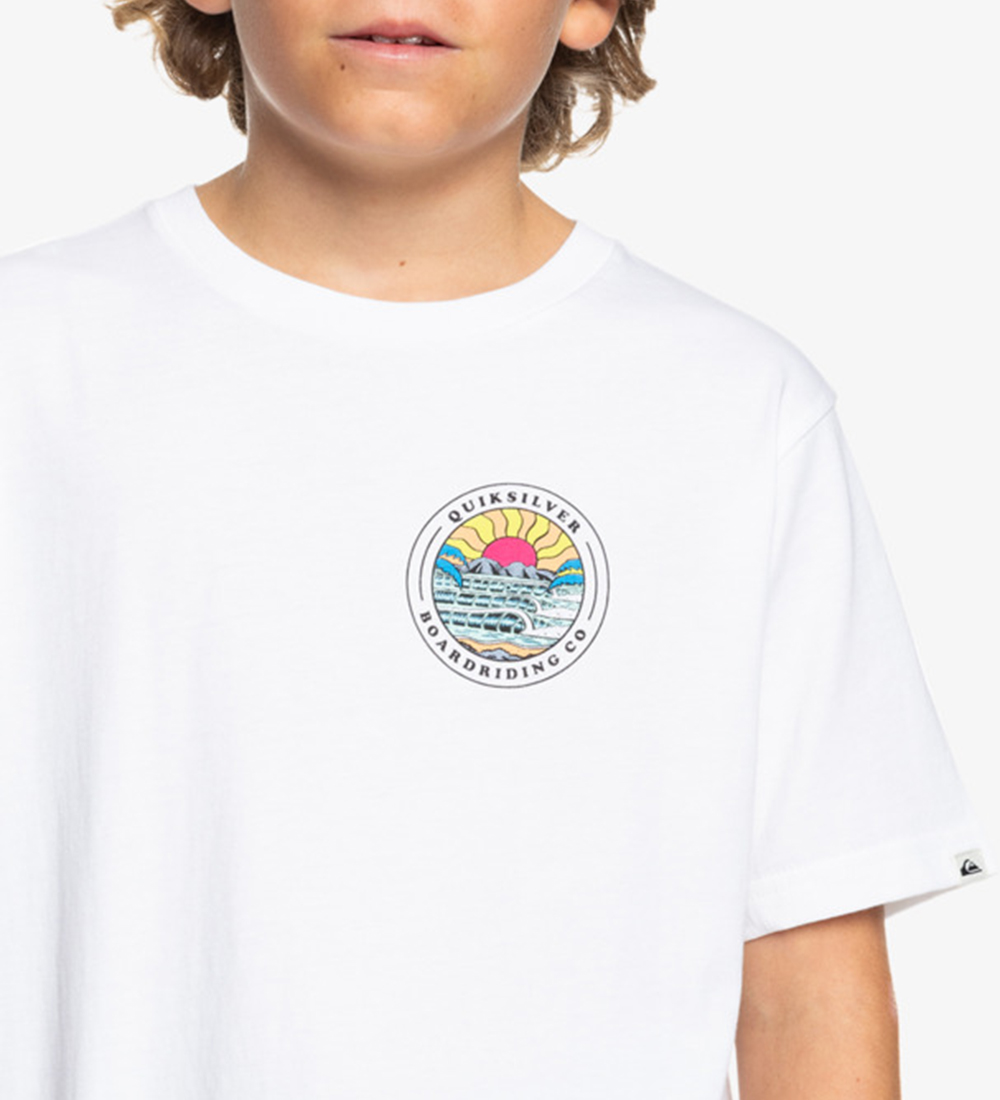Quiksilver T-shirt - Lots Of Rights - Hvid m. Print