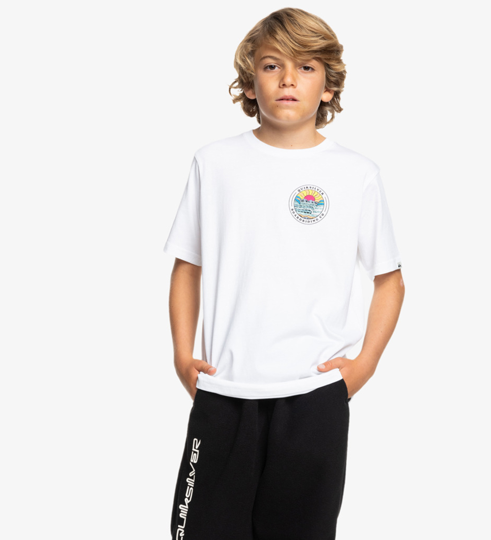 Quiksilver T-shirt - Lots Of Rights - Hvid m. Print