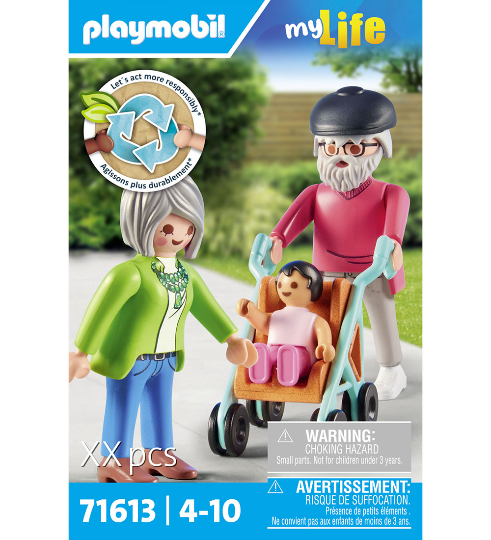 Playmobil My Life - Bedsteforældre med Baby - 71613 - 11 Dele