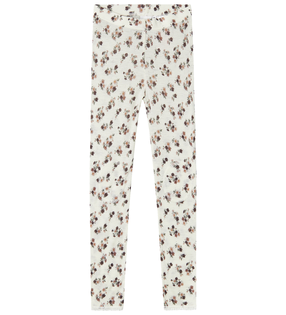 Name It Leggings - Uld - NkfWang - Snow White m. Hulmønster