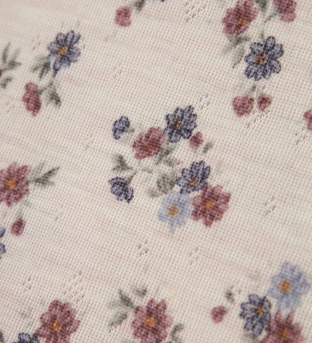 Name It Undertrøje - Uld - NmfWang - Lilac Ash m. Hulmønster