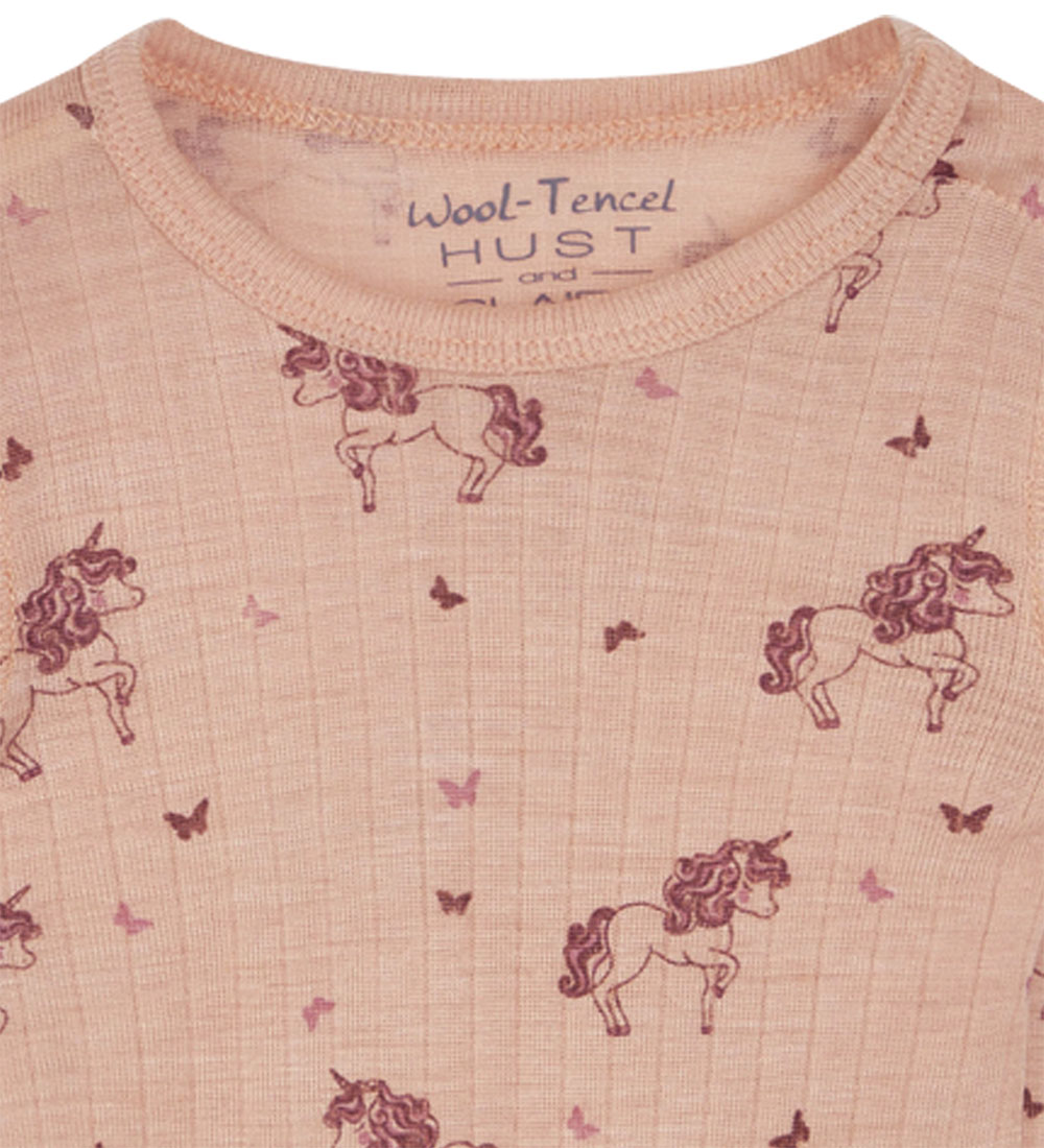 Hust and Claire Body l/æ - Uld/Tencel - Rib - Bocel - Rose Cloud