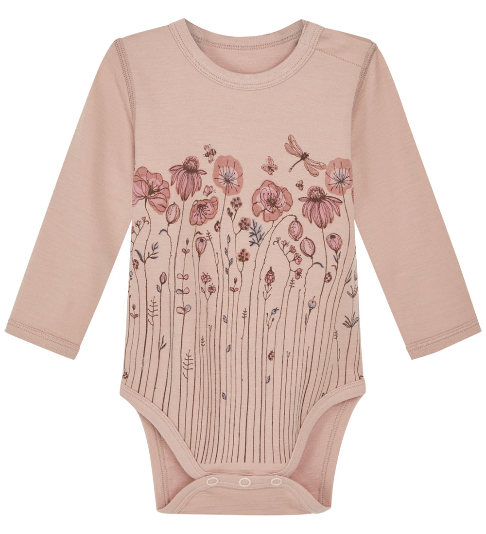 Hust and Claire Body l/æ - Uld/Bambus - Baloo - Rose Cloud m. Bl